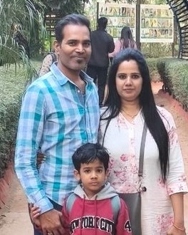 Kiansh with family